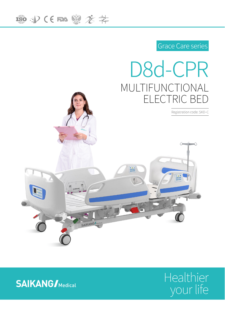 Cama UCI Eléctrica D8d-CPR