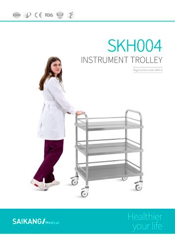Carrito de Acero Inoxidable SKH004